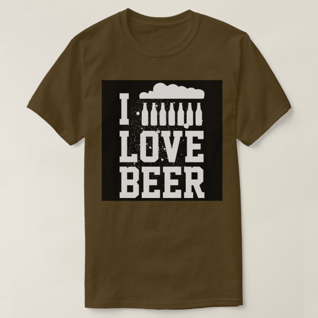 I Love Beer T-Shirt (Design Front)