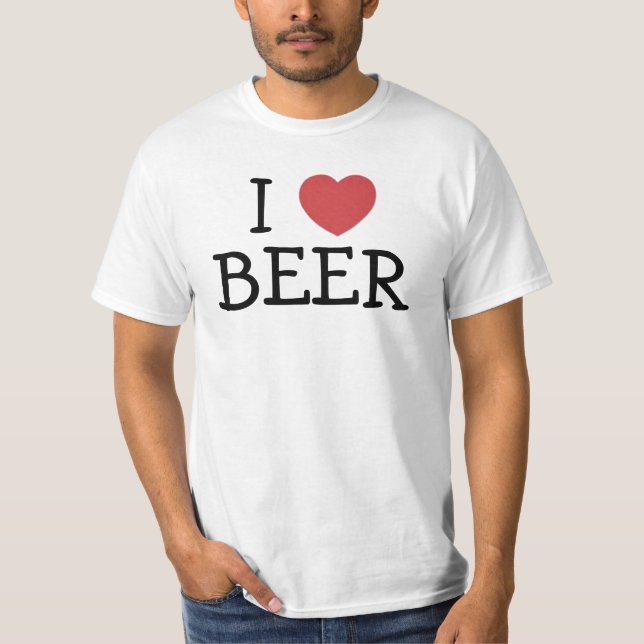 I Love Beer T-Shirt (Front)