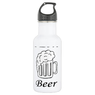 I Love Beer Water Bottle