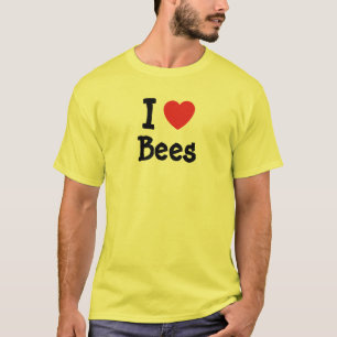 I love Bees heart custom T-Shirt