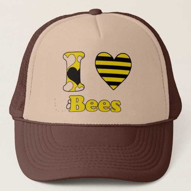 I love Bees Trucker Hat (Front)