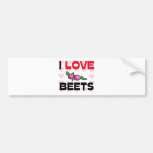 I Love Beets Bumper Sticker