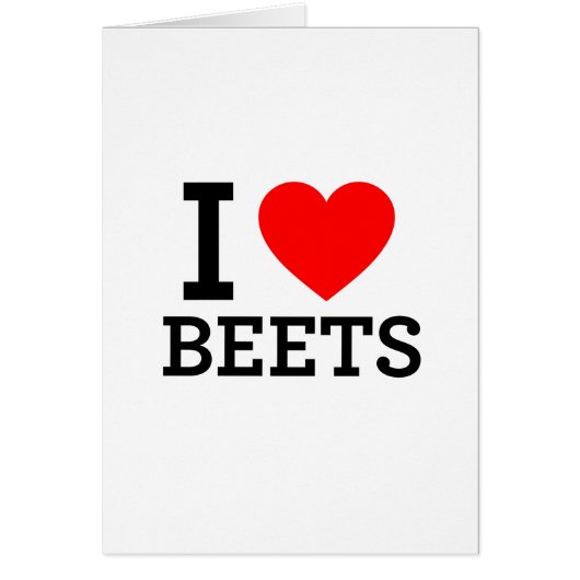 I Love Beets Cards (Front)