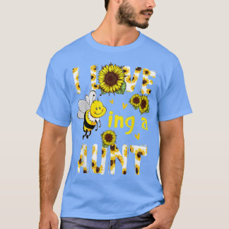 I Love Being A Aunt Sunflower Bee, Mother's Day T-Shirt