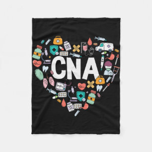 I Love Being A CNA Fleece Blanket