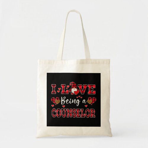 I Love Being A Counselor Gnome Valentines Day Cou Tote Bag