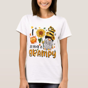 I Love Being A Grampy Fall Cute Gnome Autumn Thank T-Shirt