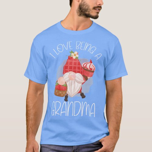 I Love Being A Grandma Christmas Pajama Gnome Gran T_Shirt