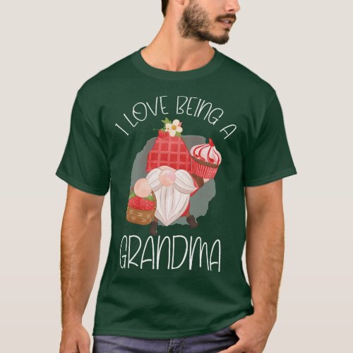 I Love Being A Grandma Christmas Pajama Gnome Gran T_Shirt
