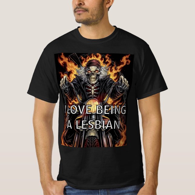 I LOVE BEING A LESBIAN T-Shirt (Front)