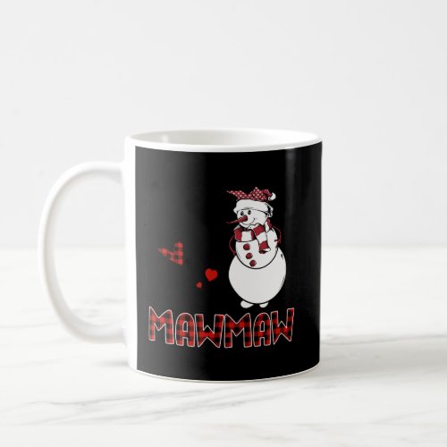 I Love Being A Mawmaw Snowman Christmas Gift Coffee Mug
