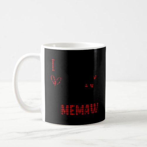 I Love Being A Memaw Hearts For Memaw Coffee Mug