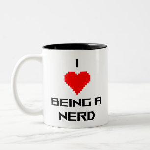 I Love Being A Nerd Two-Tone Coffee Mug