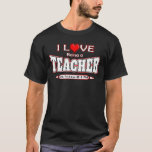 I Love Being A Teacher Funny Sarcastic School Tee at Zazzle
