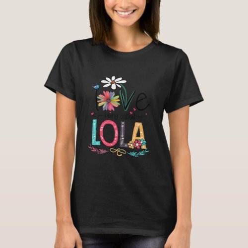 I Love Being Called Lola Sunflower Shirt 