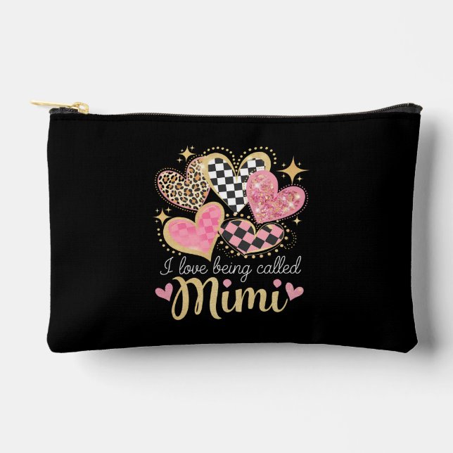 I Love Being Called Mimi Grandma Mom Mother’s Day Accessory Pouch (Front)