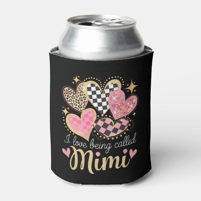 I Love Being Called Mimi Grandma Mom Mother’s Day Can Cooler (Can Front)