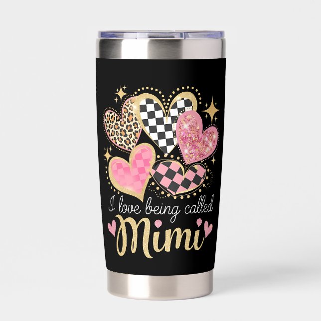 I Love Being Called Mimi Grandma Mom Mother’s Day Insulated Tumbler (Front)