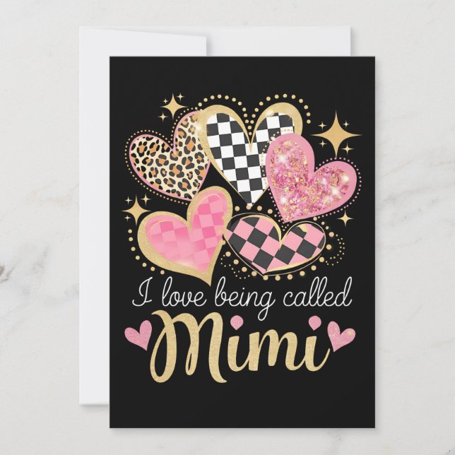 I Love Being Called Mimi Grandma Mom Mother’s Day Invitation (Front)