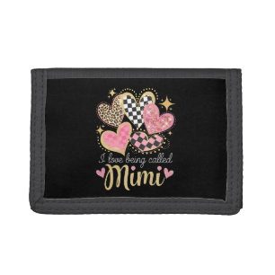 I Love Being Called Mimi Grandma Mom Mother’s Day Tri-fold Wallet