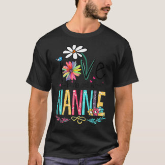 I Love Being Called Nannie Sunflower T-Shirt