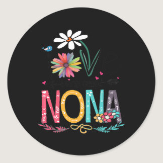 I Love Being Called Nonna Sunflower Shirt  Classic Round Sticker
