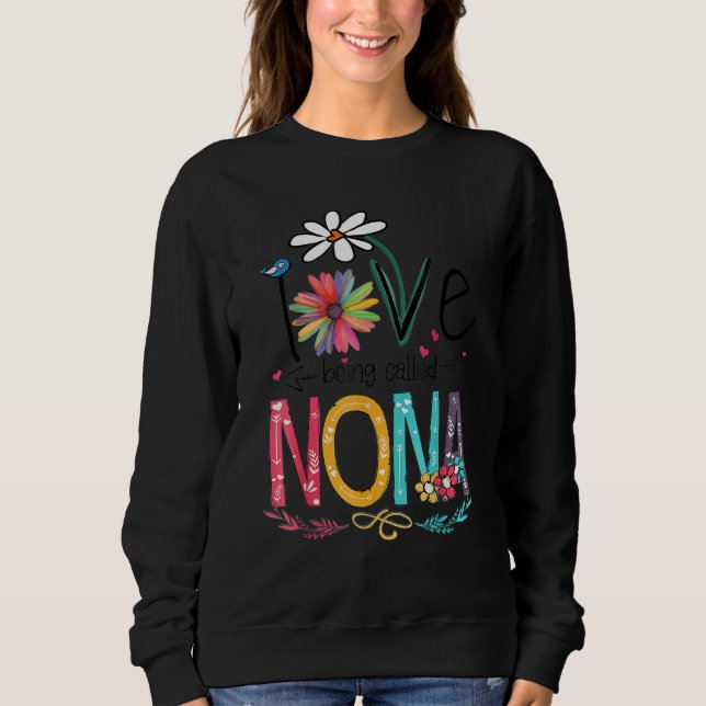 I Love Being Called Nonna Sunflower Sweatshirt (Front)