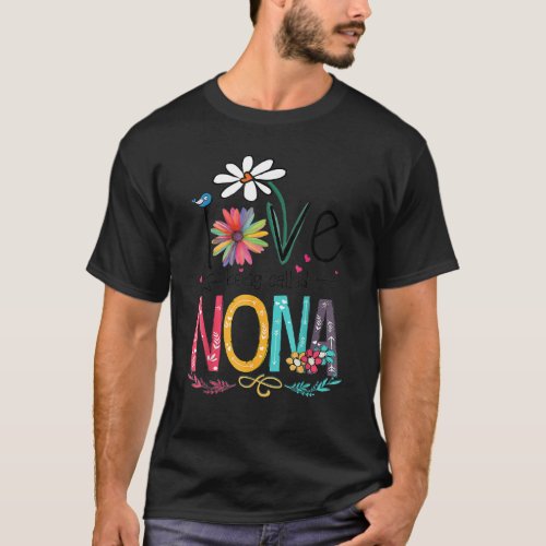 I Love Being Called Nonna Sunflower T_Shirt