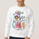 I Love Being Called Oma Daisy Flower Cute Mother&#39;s Sweatshirt