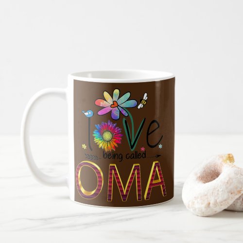 I Love Being Called Oma Sunflower Mothers Day  Coffee Mug