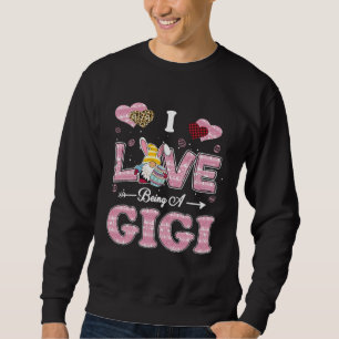 I Love Being Gigi Easter Gnome Family Matching Sweatshirt