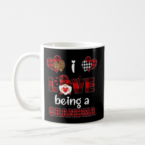 I Love Being Grandma Gnomes Family ValentineS Day Coffee Mug