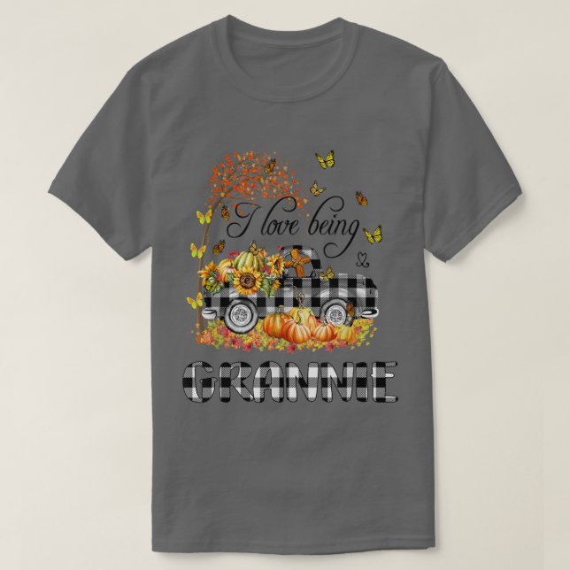 I love being GRANNIELovely Truck Autumn  T-Shirt (Design Front)