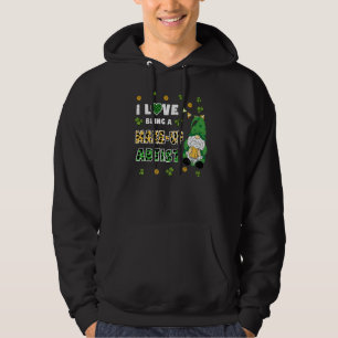 I Love Being Make Up Artist Gnome St Patricks Day Hoodie
