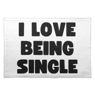 I love being single cloth placemat