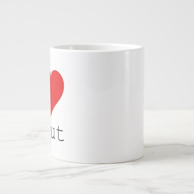 I Love Beirut Giant Coffee Mug (Front)