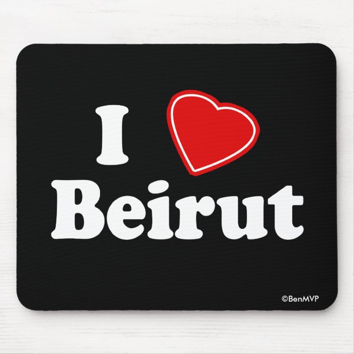 I Love Beirut Mousepad
