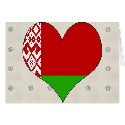 I Love Belarus Cards (Front Horizontal)