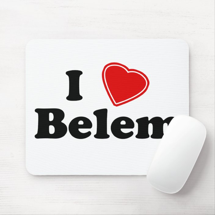 I Love Belem Mousepad
