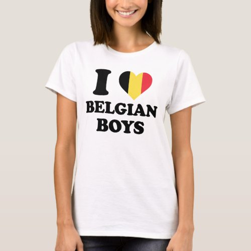 I love Belgian Boys T_Shirt