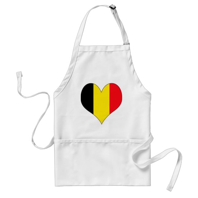 I Love Belgium Adult Apron (Front)
