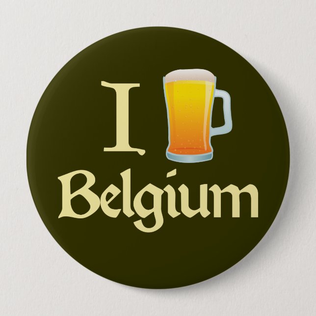 I Love Belgium Button (Front)