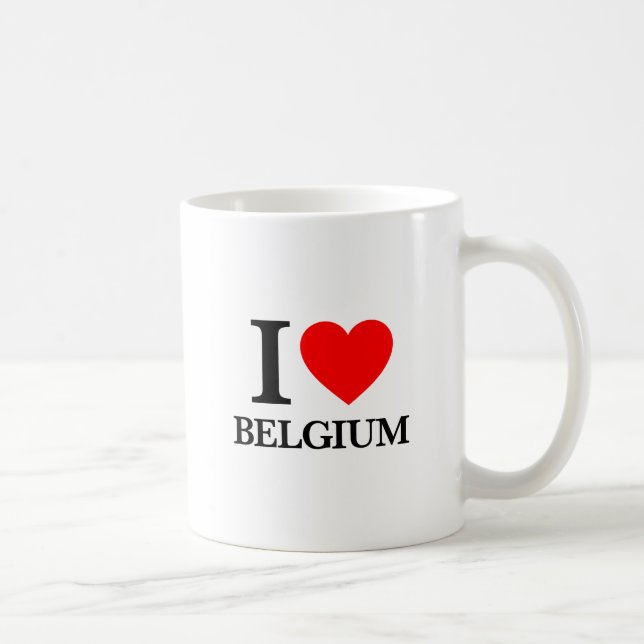 I Love Belgium Coffee Mug (Right)