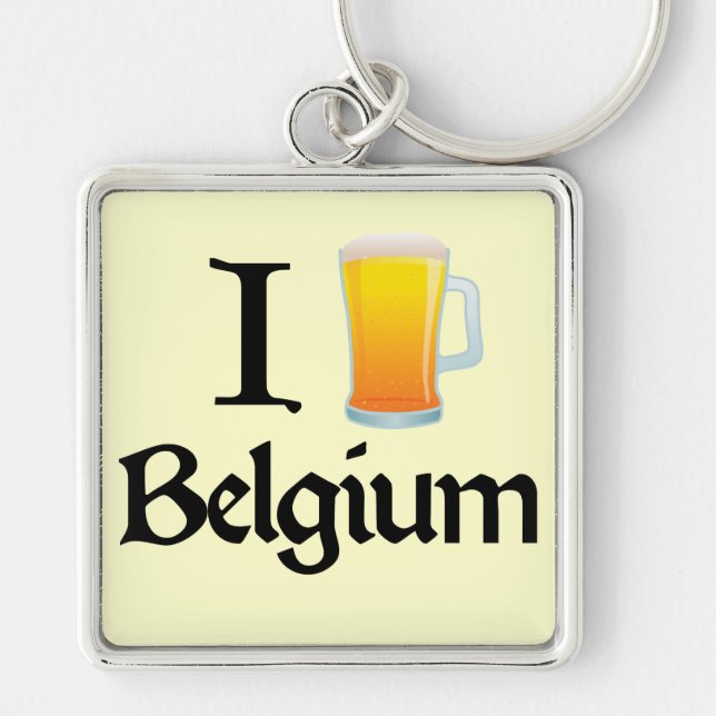 I Love Belgium Keychain (Front)