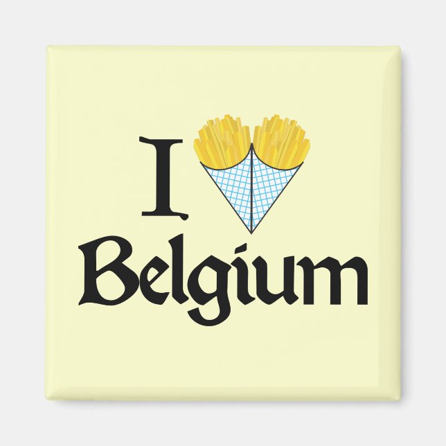 I Love Belgium Magnet (Front)
