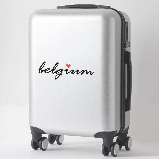 I love Belgium  Sticker (Suitcase)