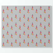 I Love Belgium Vertical I Heart Country Flag Map Wrapping Paper (Flat)