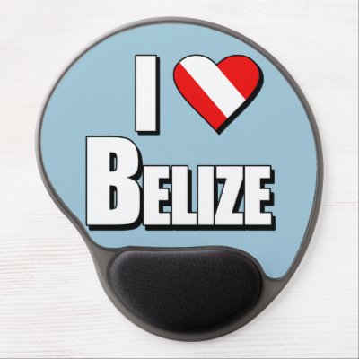 I Love Belize Diving Gel Mouse Pad