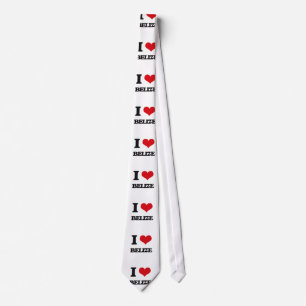 I Love Belize Tie
