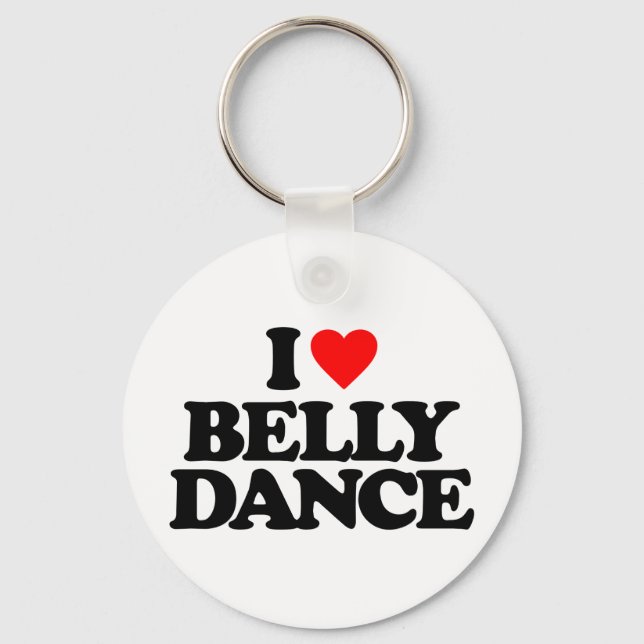 I LOVE BELLY DANCE KEYCHAIN (Front)